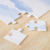 Puzzle German Pinscher Snowy Courtyard Santa Hat (Côté)