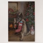 Puzzle German shepherd at christmas (Vertical)