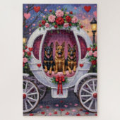 Puzzle German Shepherd Dog Valentine's Day  (Vertical)
