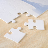 Puzzle German Shorthaired Pointer Snowy Gate Santa Hat (Côté)