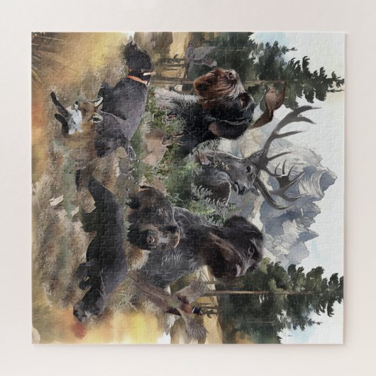 Puzzle German Wirehaired Pointer (Horizontal)