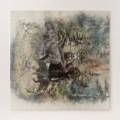 Puzzle German Wirehaired Pointer (Horizontal)