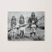 Puzzle Geronimo et trois de ses guerriers d'Apache, 1886 (Horizontal)