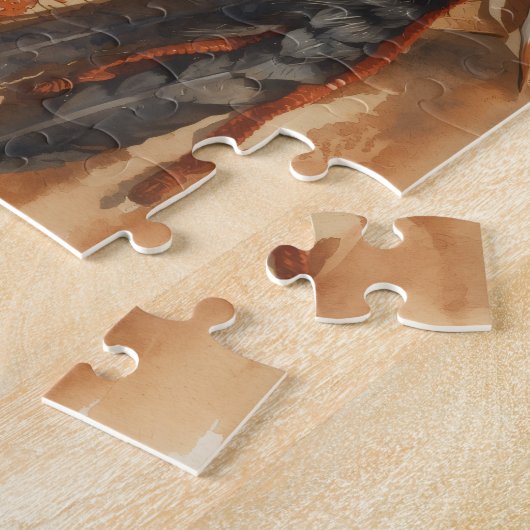 Puzzle Geronimo Indian Chief Warrior Portrait (Côté)