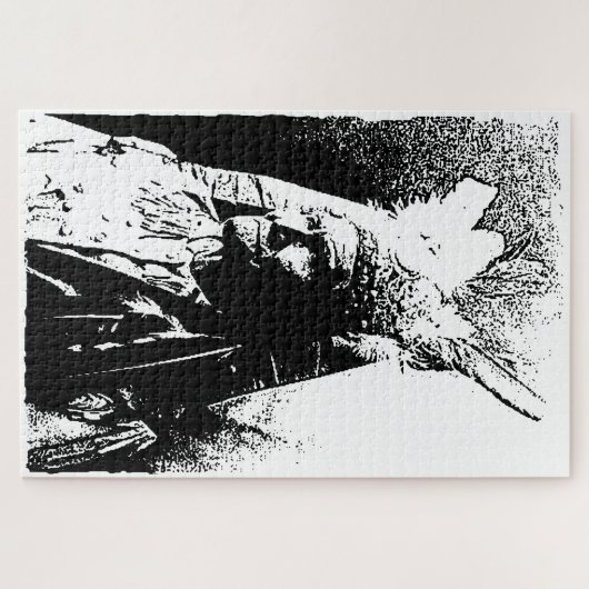 Puzzle Geronimo noir et blanc (Horizontal)