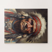 Puzzle Geronimo Portrait du chef guerrier indien (Horizontal)