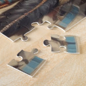 Puzzle Geronimo Portrait du chef guerrier indien (Côté)
