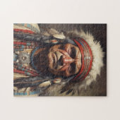 Puzzle Geronimo Portrait du chef guerrier indien (Horizontal)