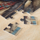 Puzzle Geronimo Portrait du chef guerrier indien (Côté)