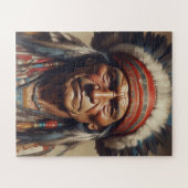 Puzzle Geronimo Portrait du chef guerrier indien (Horizontal)