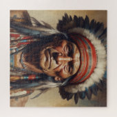 Puzzle Geronimo Portrait du chef guerrier indien (Horizontal)