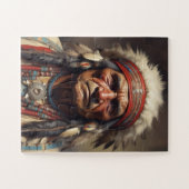 Puzzle Geronimo Portrait du chef guerrier indien (Horizontal)