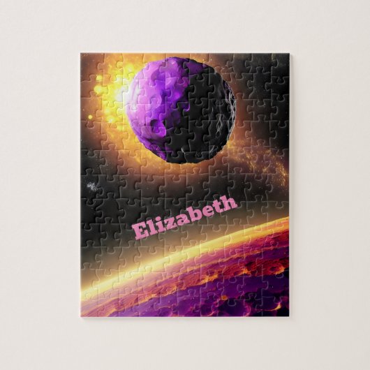 Puzzle Giant Purple et rose Cosmos Universe Imaginaire am (Vertical)