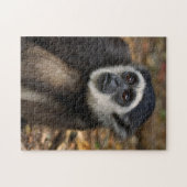 Puzzle Gibbon (Hylobates Lar) à poitrine blanche, singe (Horizontal)
