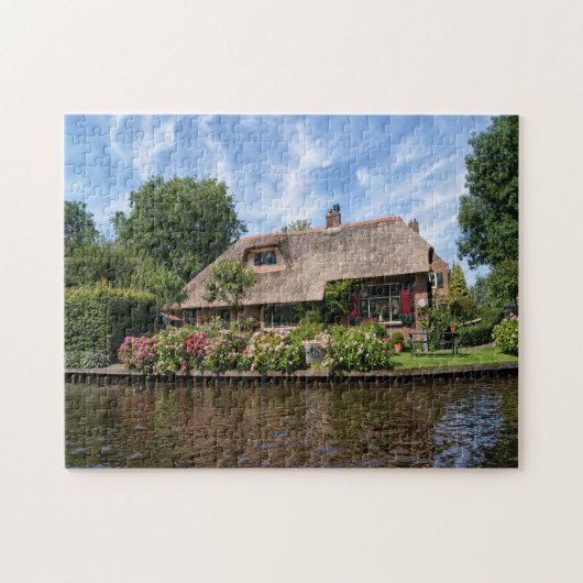 Puzzle Giethoorn Farm House Holland. (Horizontal)