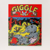Puzzle Giggle Eléphant Animaux Comics Vintages (Vertical)