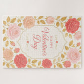 Puzzle Gilded Rose Romance de la Saint-Valentin (Horizontal)