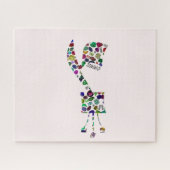 Puzzle Gimmel - Lettre hébraïque (Horizontal)