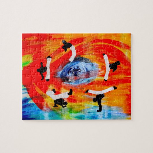 Puzzle ginga de hache du Brésil d'arts martiaux de mixed (Horizontal)