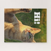 Puzzle Ginger Cat Dit Bonjour ! (Horizontal)