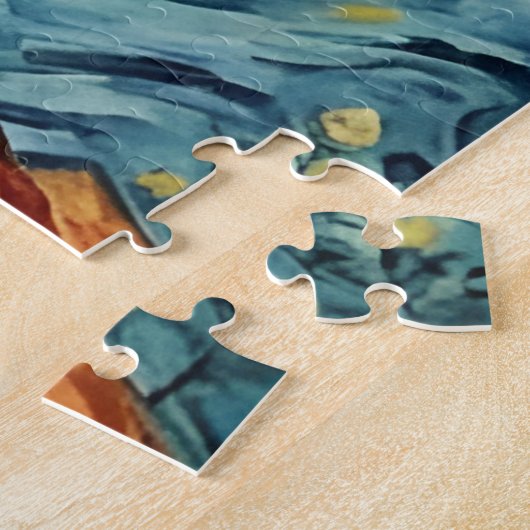 Puzzle Ginger Tabby Feline dans une nuit étoilée (Côté)