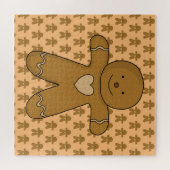 Puzzle GingerBread Man Christmas Cookie (Horizontal)