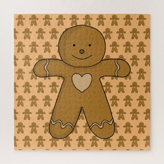 Puzzle GingerBread Man Christmas Cookie (Vertical)