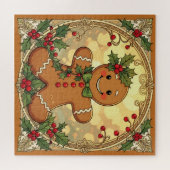 Puzzle Gingerbread Man Cookies Festive Christmas (Horizontal)