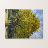 Puzzle Ginkgo Tree of Golden Yellow (Horizontal)