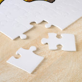 Puzzle Girafe au basket-ball avec cerceau de basket-ball (Côté)