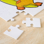 Puzzle Girafe au coucher de la lune (Côté)