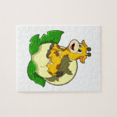 Puzzle Girafe aux feuilles et oeufs (Horizontal)