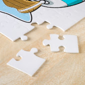 Puzzle Girafe avec voilier (Côté)