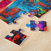 Puzzle Girafe Colorée Mignonne (Côté)