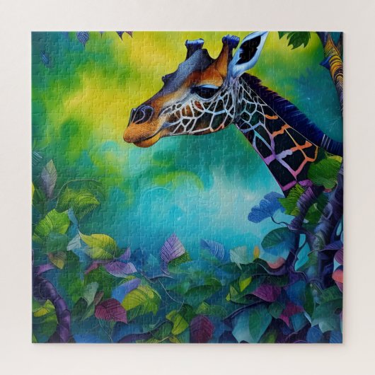 Puzzle Girafe dans les arbres (Vertical)