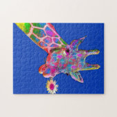 Puzzle Girafe de fleur (Horizontal)