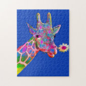 Puzzle Girafe de fleur (Vertical)