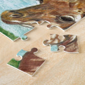 Puzzle Girafe de maman et de bébé (Côté)