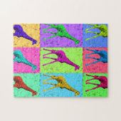 Puzzle Girafe de marche de Popart d'art de bruit (Horizontal)