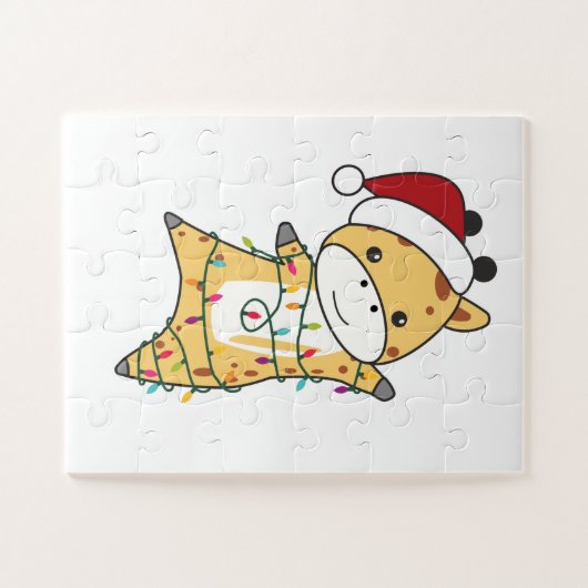 Puzzle Girafe Girafe Animaux d'hiver (Horizontal)