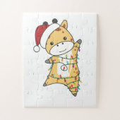 Puzzle Girafe Girafe Animaux d'hiver (Vertical)