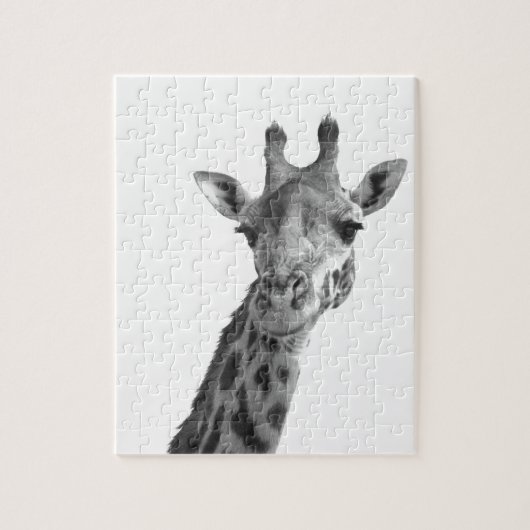 Puzzle Girafe noire et blanche (Vertical)