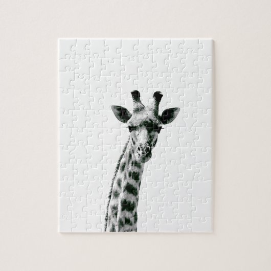 Puzzle Girafe noire et blanche (Vertical)