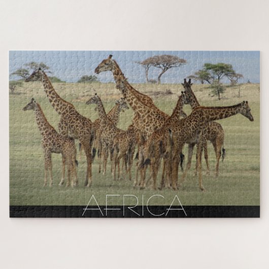 Puzzle girafes africaines (Horizontal)