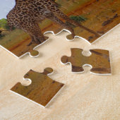 Puzzle Giraffe africaine. (Côté)