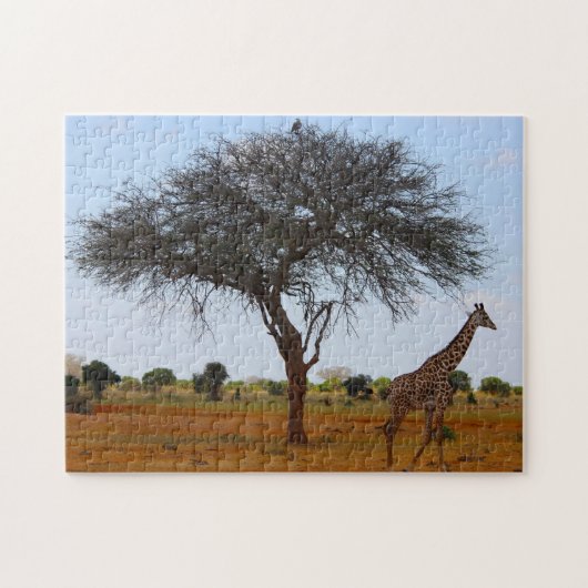 Puzzle Giraffe africaine. (Horizontal)