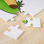 Puzzle Giraffe avec casquette de fête (Côté)