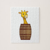 Puzzle Giraffe avec tonneau (Vertical)