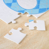 Puzzle Giraffe Bleue 3e anniversaire (Côté)