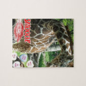Puzzle Giraffe de la Saint-Valentin (Horizontal)